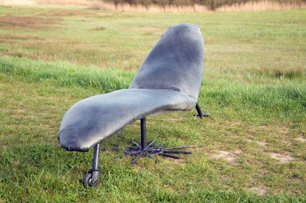 garden chair with rubber cover